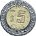 5 peso coin